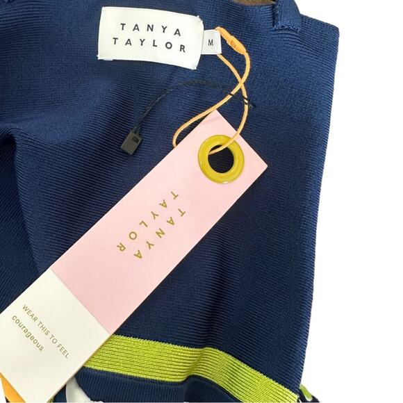 NWT Tanya Taylor Fifi Women's Maxi Dress in Confetti Navy Blue Size Medium - Picture 15 of 16